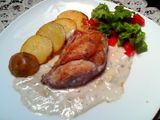 Chicken Steak with Cheesy Sauce