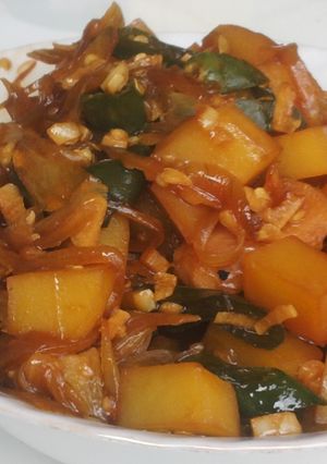 Foto resep Tumis Kentang Cabe Ijo