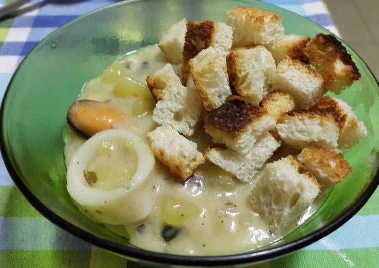 Resep Simple Seafood Chowder, Menggugah Selera