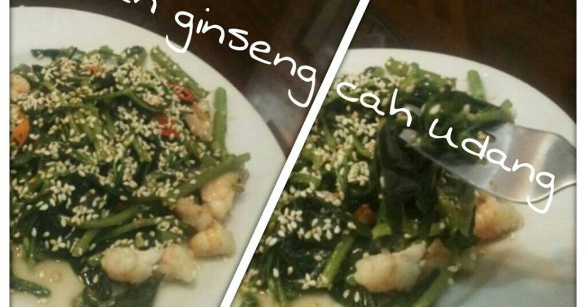 Resep Daun Ginseng cah Udang oleh Andris Novi Cookpad