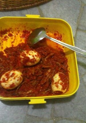 Foto resep Telur Sambal Balado + Teri