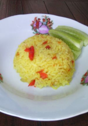 Foto resep nasi goreng kunyit