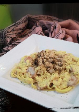 Foto resep Fettuccine Tuna Creamy Sauce