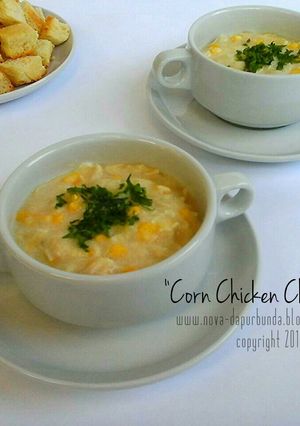 Foto resep "Corn Chicken Chowder" a.k.a "Sup Krim Jagung Ayam"