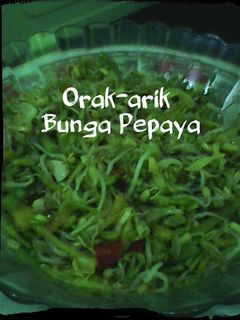 Foto resep Orak-arik Bunga Pepaya 