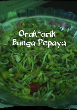 Foto resep Orak-arik Bunga Pepaya 