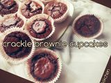 Crackle brownie cupcakes
