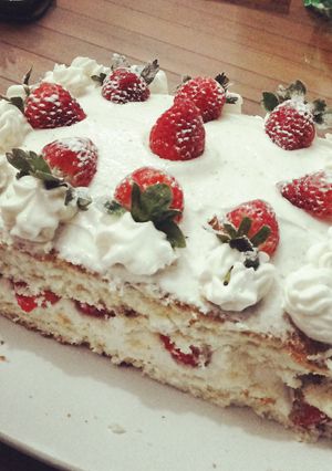 Foto resep Japanese Strawberry Shortcake (happy call)