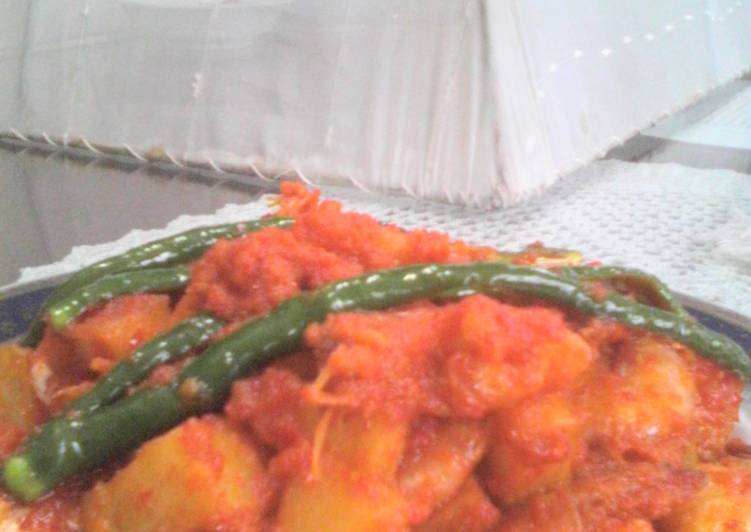 Bagaimana Membuat Balado udang pedas merah Anti Gagal