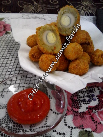 Cara Mudah Membikin Resep  scotch egg (kentang versi) yang Enak, Bisa Manjain Lidah