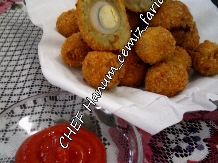 Cara Mudah Membikin Resep  scotch egg (kentang versi) yang Enak, Bisa Manjain Lidah