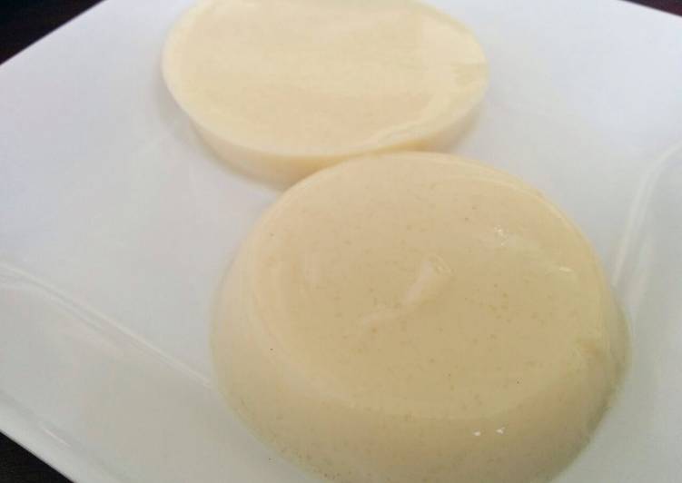 Chilled soya beancurd ala rumahan