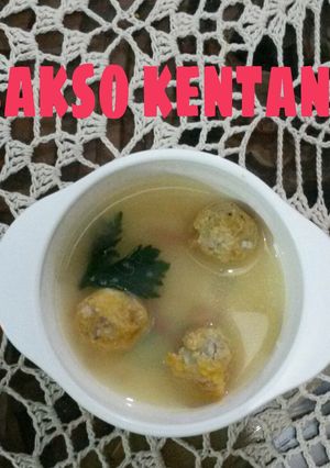 Foto resep Bakso Kentang ala bundee (obat flu nya zio)