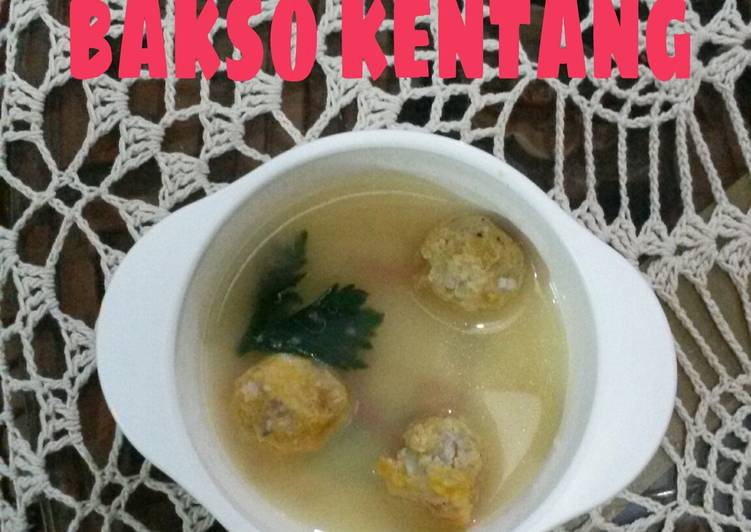 Resep Bakso Kentang ala bundee (obat flu nya zio) Anti Gagal