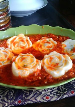 Foto resep balado telur mawar
