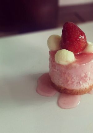 Foto resep Strawberry Cheesecake (No Baked)