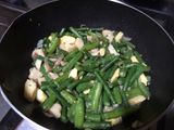Tumis kacang panjang 