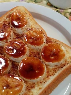 Foto resep Roti Pisang Panggang Karamel