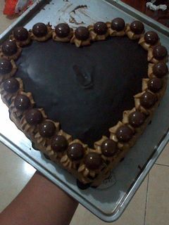 Foto resep cake love full chocolate 