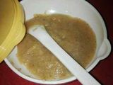 bubur lembut lele merah jingga (mpasi 6m+) 