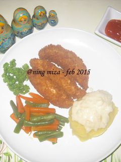 Foto resep 12. Chicken Katsu and Mashed Potatoes