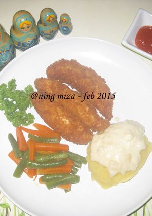 Foto resep 12. Chicken Katsu and Mashed Potatoes