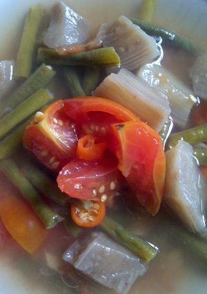 Foto resep Sayur Asem Cemplung