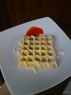 Foto resep Roti panggang waffle