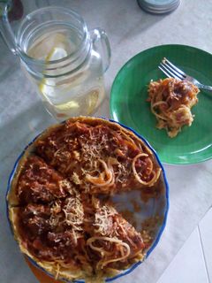 Foto resep pie spaghetti