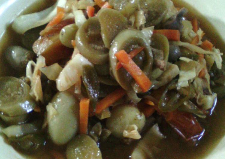 Oseng Kecap Terong Wortel dan Kol