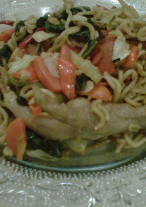 Foto resep Mie Cakar sayuran express ala bunda megga