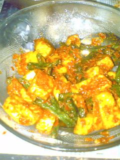 Foto resep sambal kacang panjang dan tahu