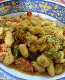 Tumis Jeroan plus Telor Ikan Haruan (Parutan Iwak Haruan)