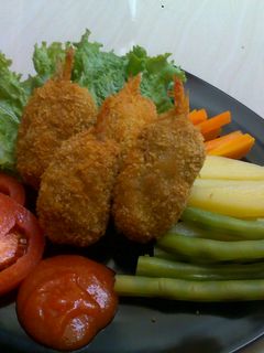 Foto resep Steak Udang-Ayam Oatmeal (Diet Menu)