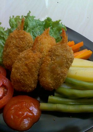 Foto resep Steak Udang-Ayam Oatmeal (Diet Menu)