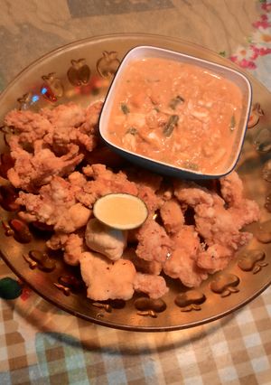 Foto resep chicken swim on salty egg sauce