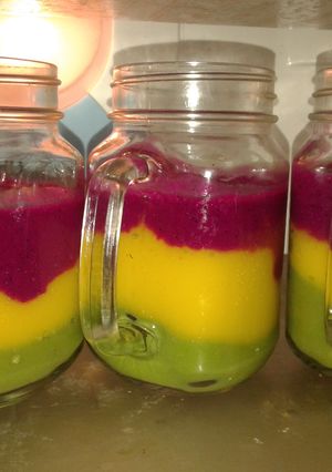 Foto resep Rainbow Smoothies free Sugar menyehatkan