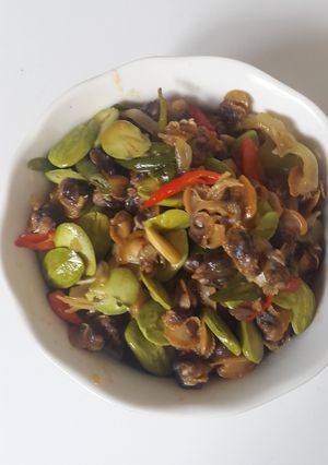 Foto resep Kerang tumis pete