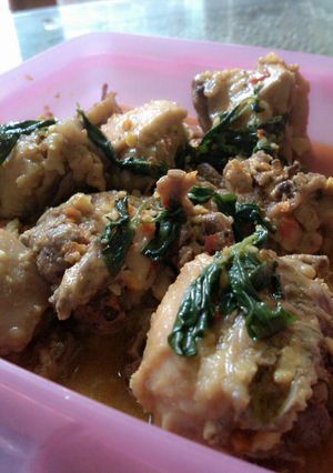 Foto resep ayam masak kemangi pedas
