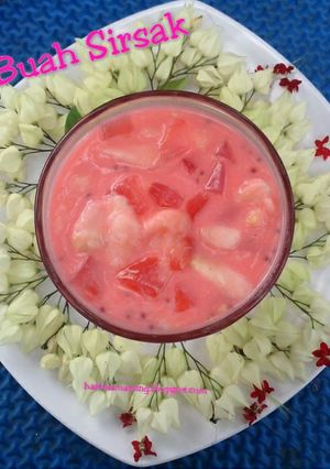 Foto resep Es Buah Sirsak Simpel