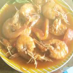 รูปของ udang saus merah