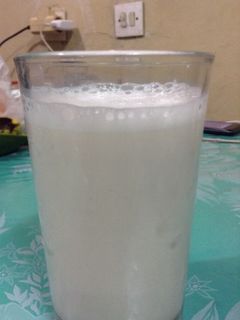 Foto resep susu almond rasa kurma