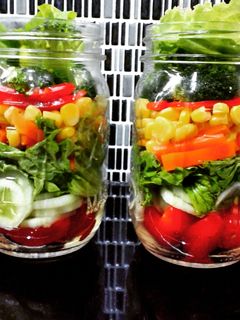 Foto resep Salad In a Jar