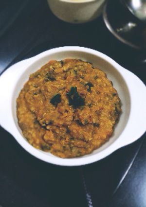Foto resep MPASI 10mth : Oatmeal ubi daging