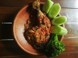 Ayam Penyet sambal kencur