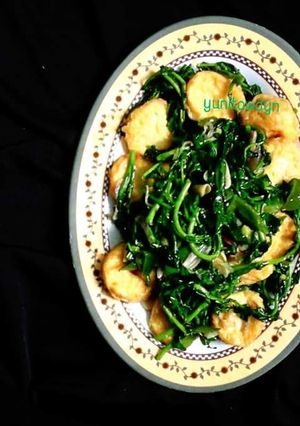 Foto resep tumis selada air tofu