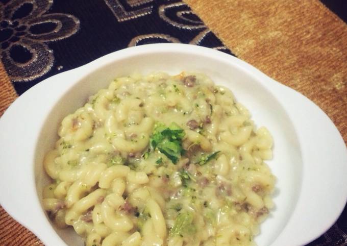 Resep MPASI 10 bulan Makaroni Daging Saus Keju oleh Mama Resep MPASI 10 bulan Makaroni Daging Saus Keju oleh Mama