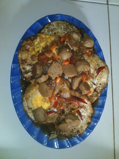 Foto resep "Telur Ceplok Tumis Bakso"