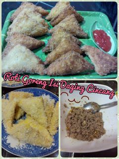 Foto resep Roti goreng isi daging cincang
