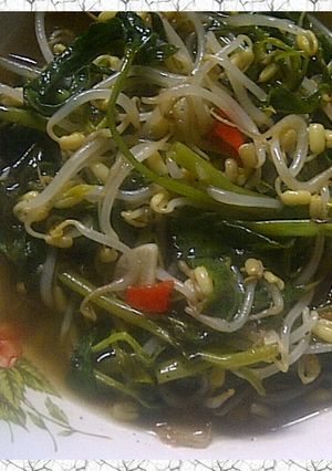 Foto resep Cah Kangkung Tauge Istimewa